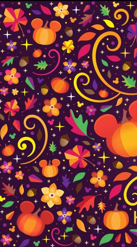 Disney Halloween Phone Mobile Wallpaper HD