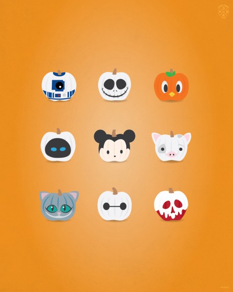 Disney Halloween Phone Mobile Wallpaper HD