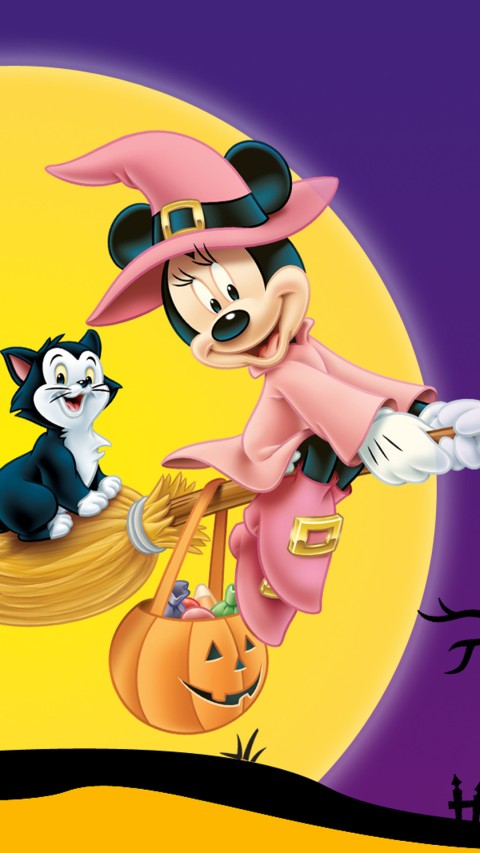 Disney Halloween Phone Mobile Wallpaper HD