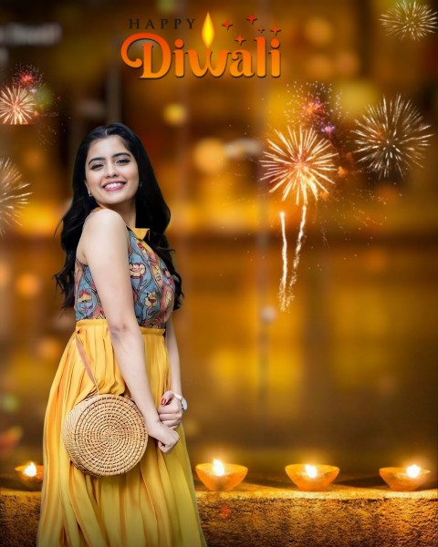 Diwali Editing With Girl Manipulation Picsart CB Background