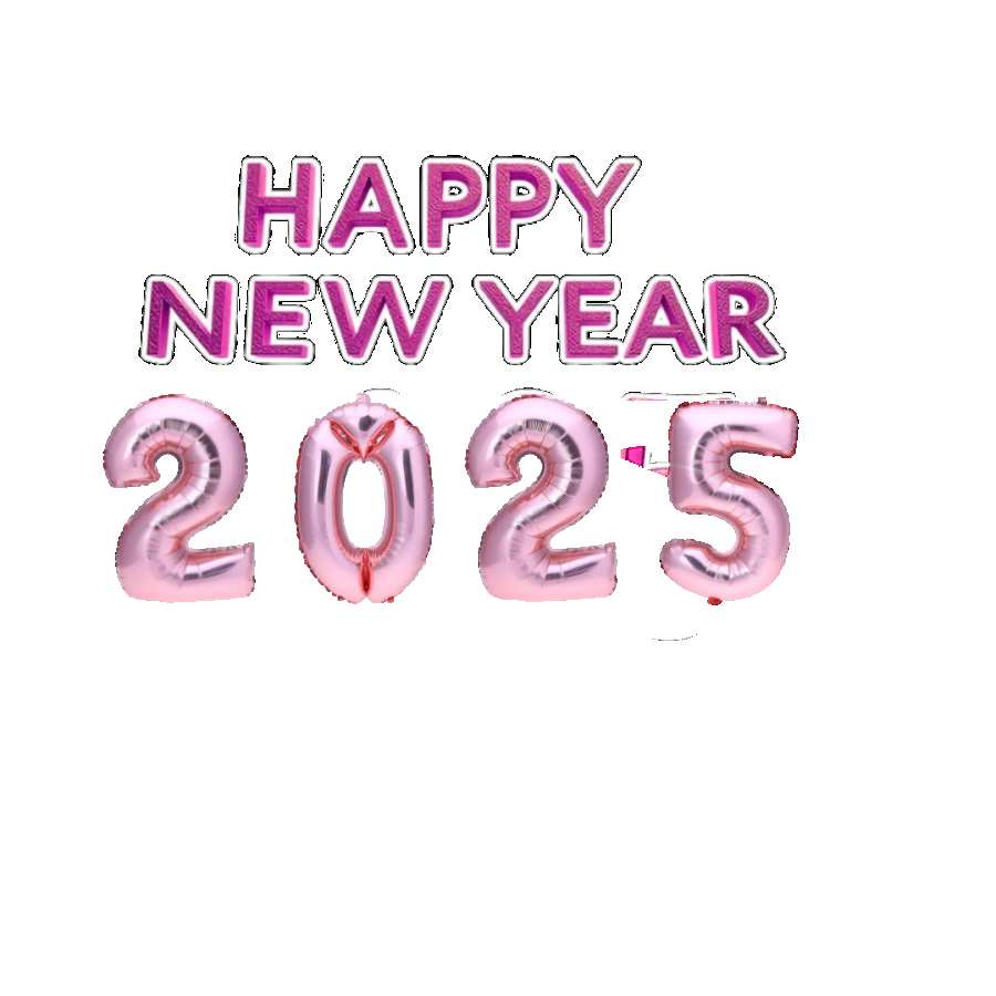 Download Happy New Year 2025 PNG HD