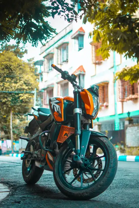 Duke KTM Bike On Road Background HD Download Free