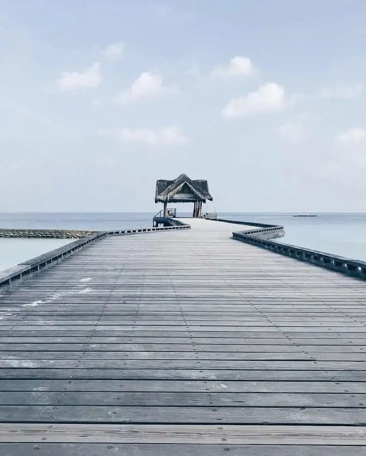 Editing CB Dock Leading To A Beach Background