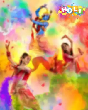 Editing Girl Holi Background Download Free