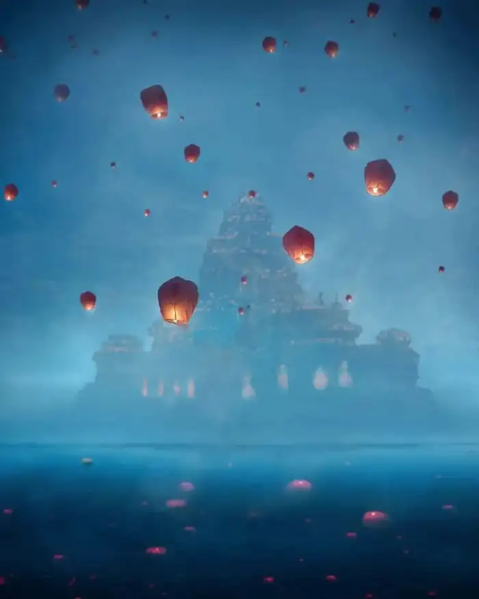 Editing Group Of Hot Air Balloons In The Sky Background