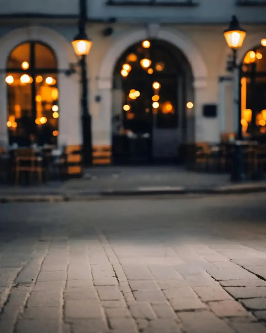 Editing Street With A Building In The Background