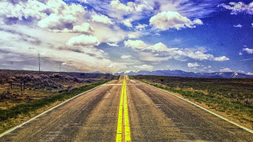 Empty Road Editing Background HD Background