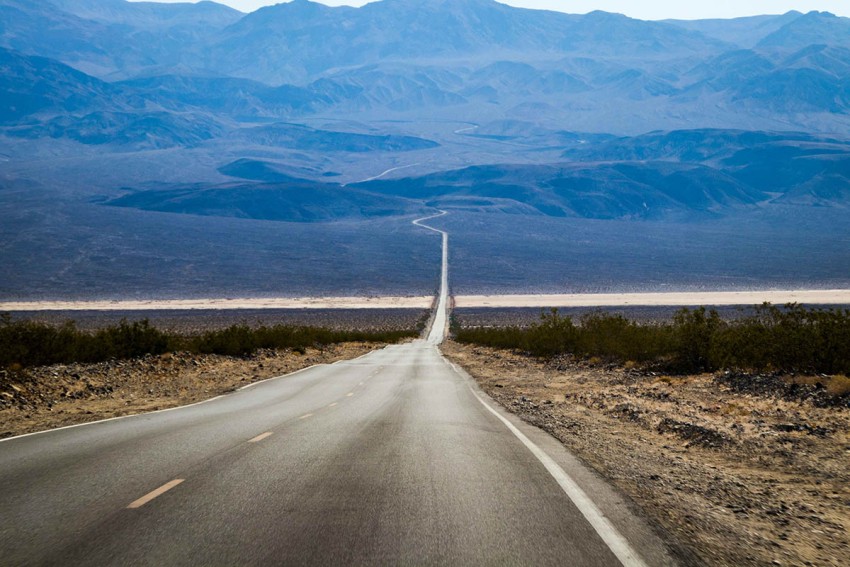 Empty Road Mountain Background HD Background Free