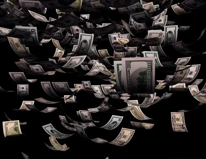 Falling Dollar Money Background Images