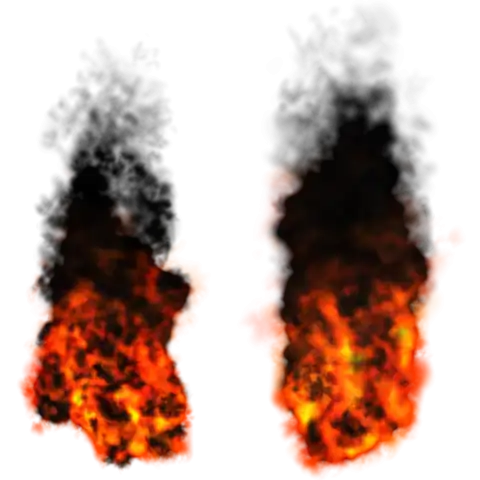 Fire Black Smoke PNG Transparent Background HD