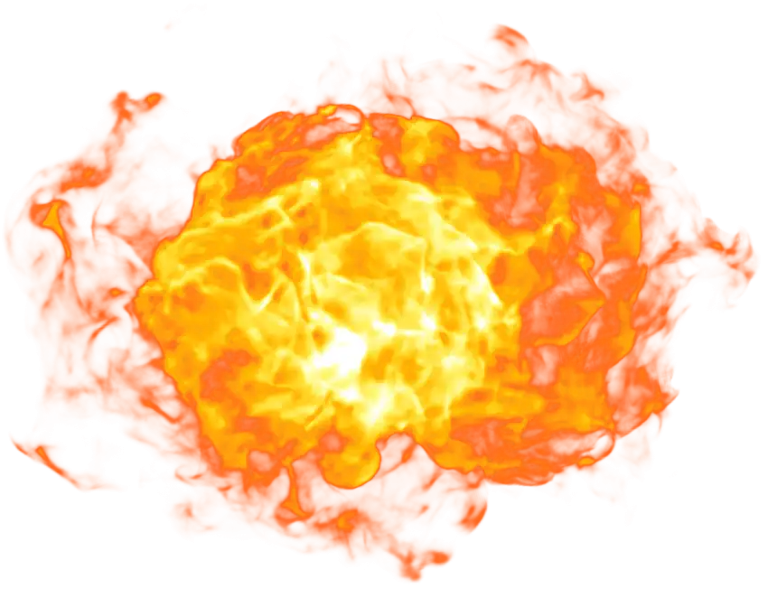 Fire Explosion Round PNG  Free Download