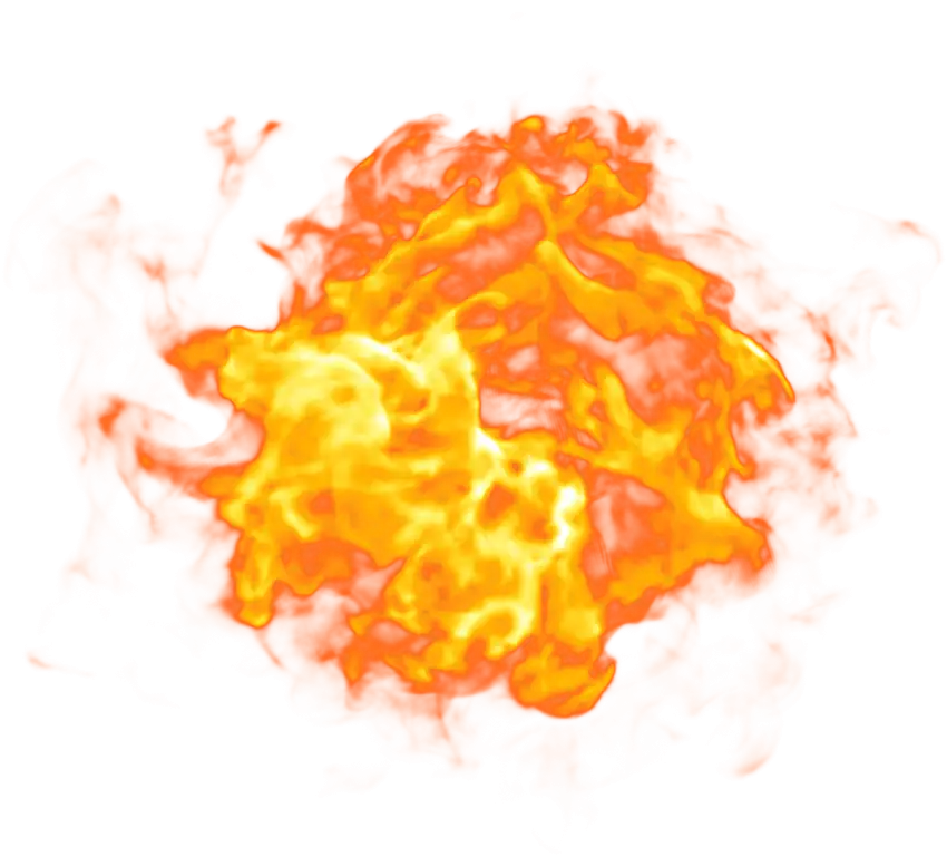 Fire Explosion Round PNG HD Background