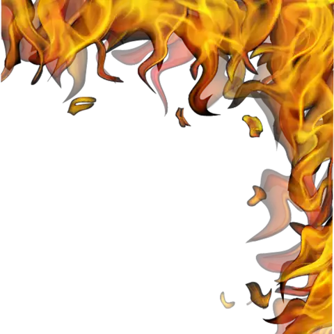 Fire Flame Top Corner PNG HD Images