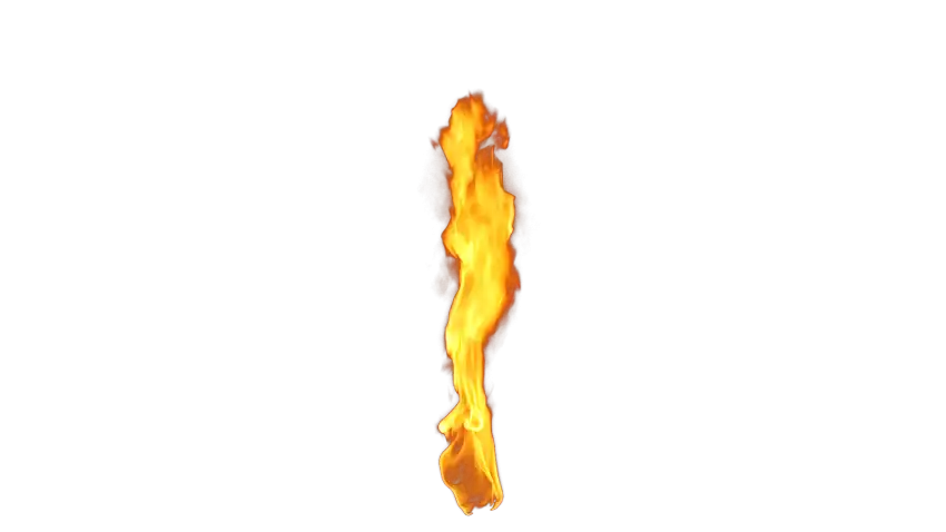 Fire Long Straight PNG File Download Free