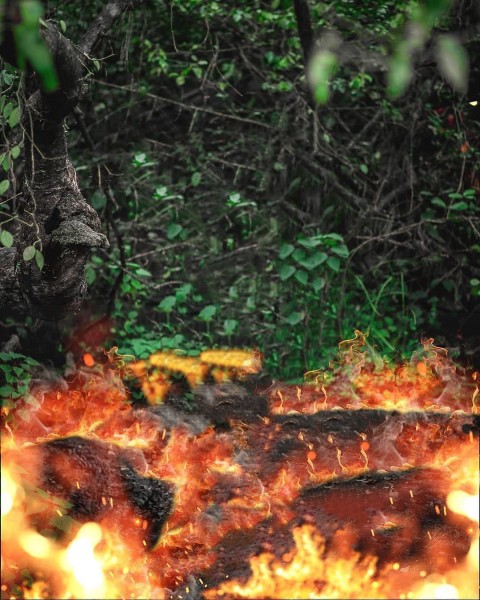 Fire New PicsArt Editing HD Background