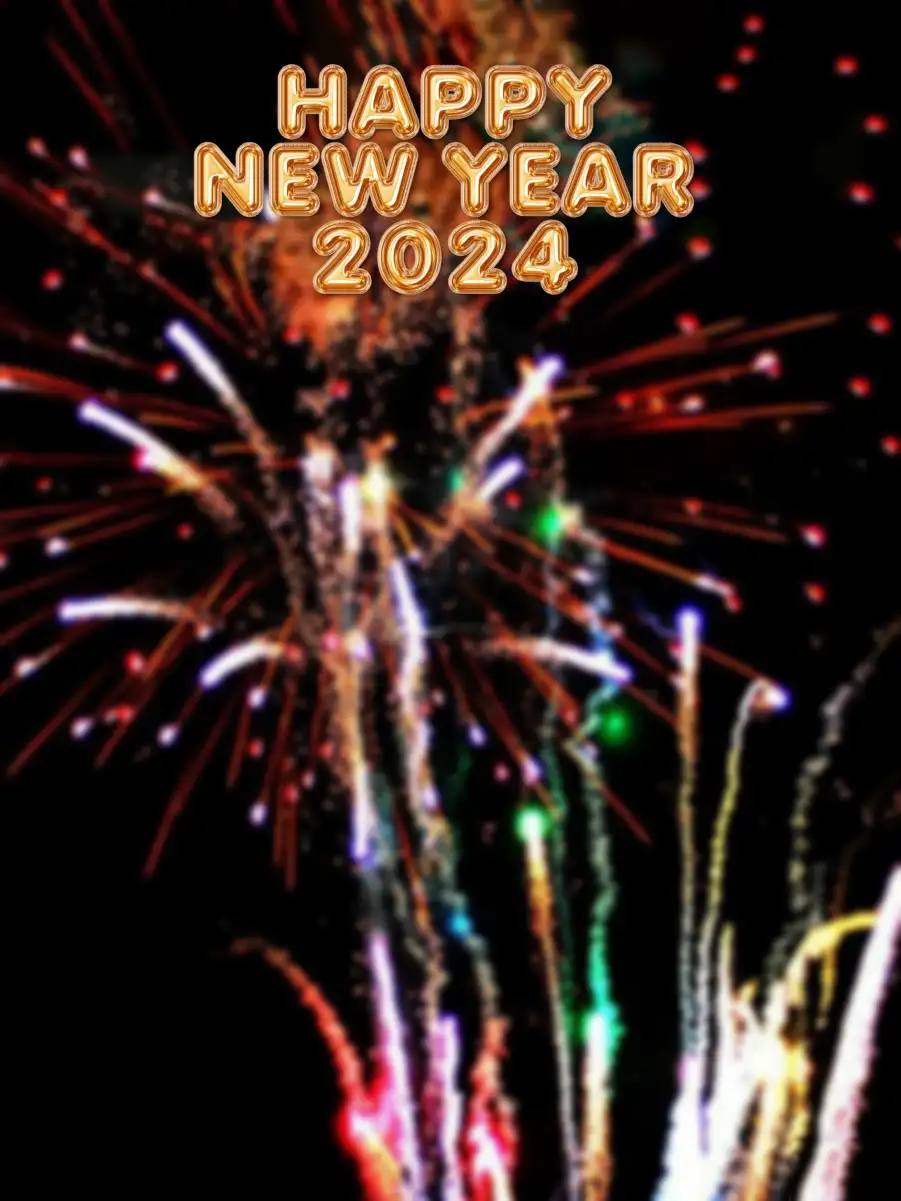 Fireworks CB Happy New Year 2024 Background