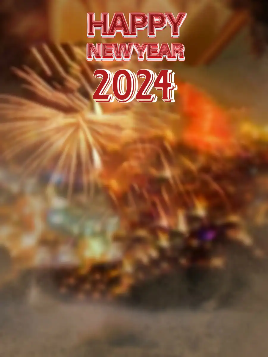 Fireworks Edits Happy New Year 2024 Background