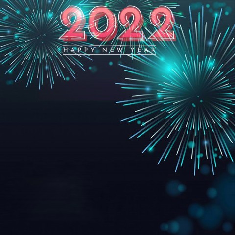 Fireworks Happy New Year 2022 CB PicsArt Editing Background