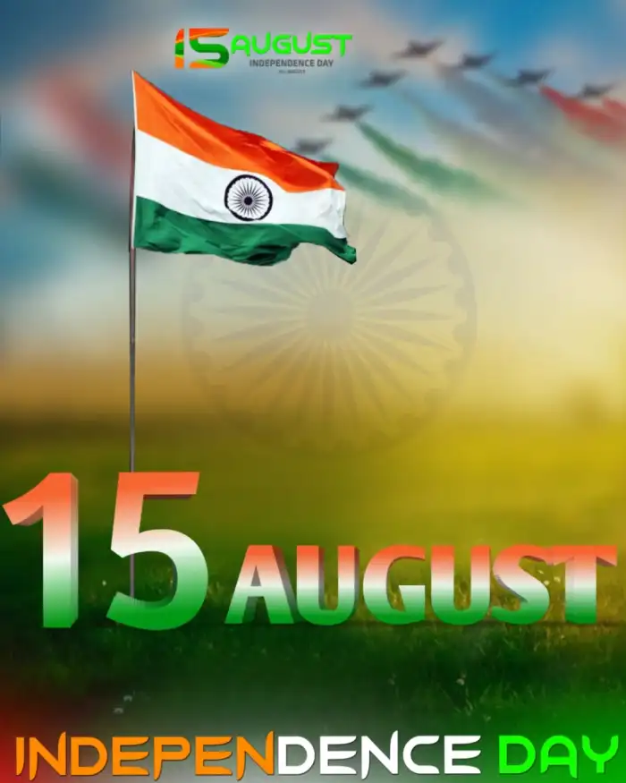 Flag Independence Day 15 August Editing Background