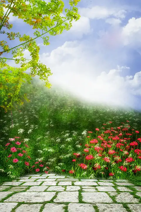 Flower Outdoor Studio Background HD Download