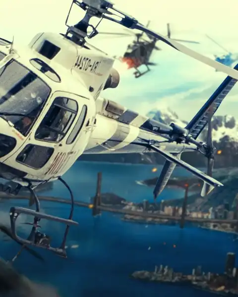 Flying Helicopter In Sky  Editing Background Download