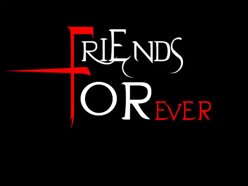 Friends Forever English Hindi Text PNG Images Download