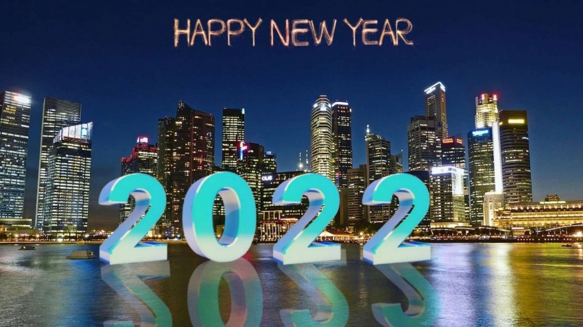 Full HD City Happy New Year 2022 CB PicsArt Background