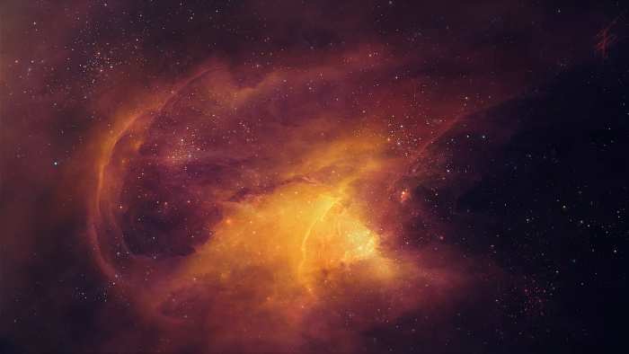 Galaxy Space Flex Banner Background High Resolution Free