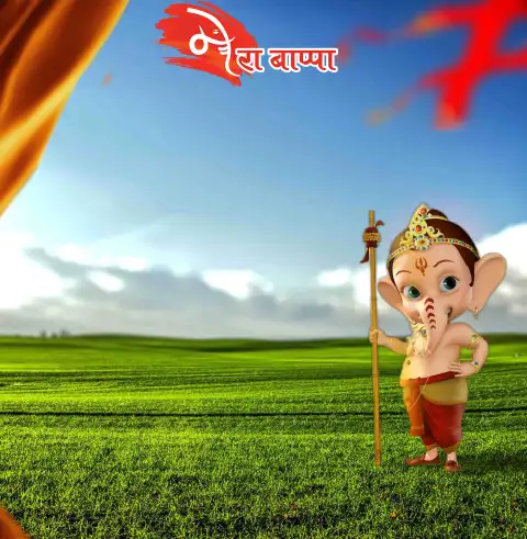 Ganesh Chaturthi baby Ganpati Photo Editing Background