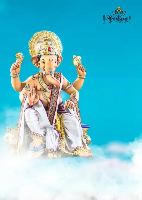 Ganesh Chaturthi Blur Blue Sky HD Background For CB PicsArt Photo Editing