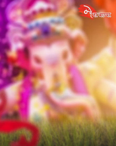 Ganesh Chaturthi Blurred HD Editing Background