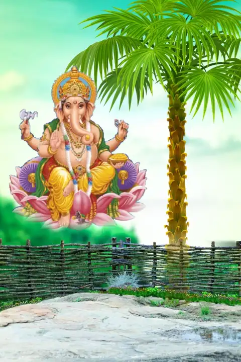 Ganesh Chaturthi CB Nature Editing Background  Full HD