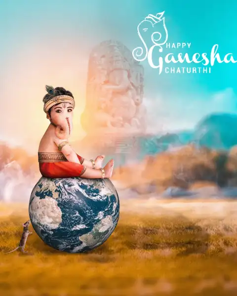 Ganesh Chaturthi Earth Picsart Photo Editing Background