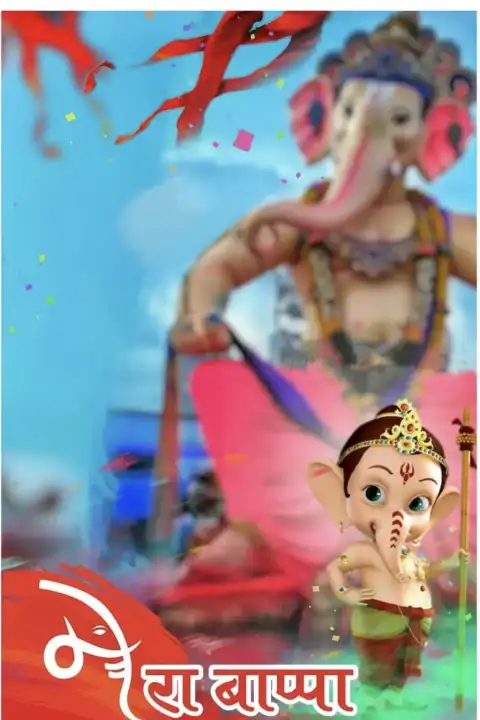 Ganesh Chaturthi Editing Baby Ganpati Bappa Background  Full HD