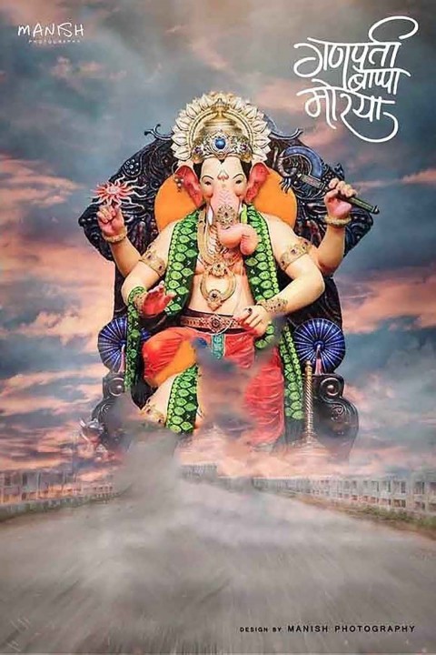 Ganesh Chaturthi Editing Background  Full HD