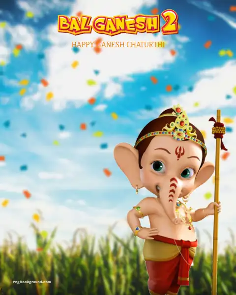 Ganesh Chaturthi Editing Bal Ganesha Background  Free