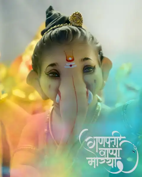 Ganesh Chaturthi Ganpati Face Photo Editing Background