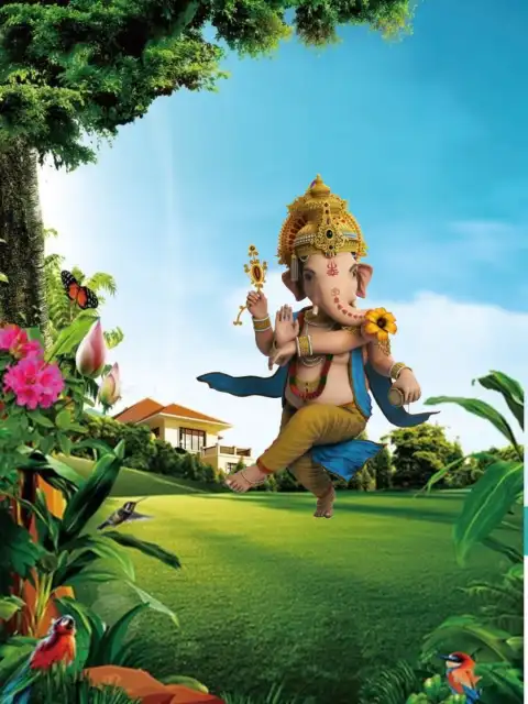 Ganesh Chaturthi Green Field CB Photo Editing Background  Free