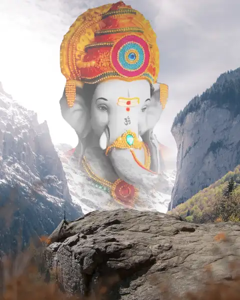 Ganesh Chaturthi Mountain CB Photo Editing Background  HQ