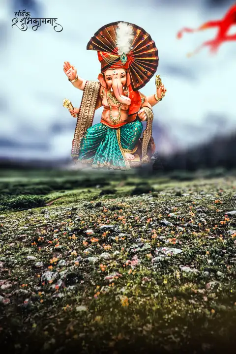 Ganesh Chaturthi  Photoshop Full HD Background For Photo Editing