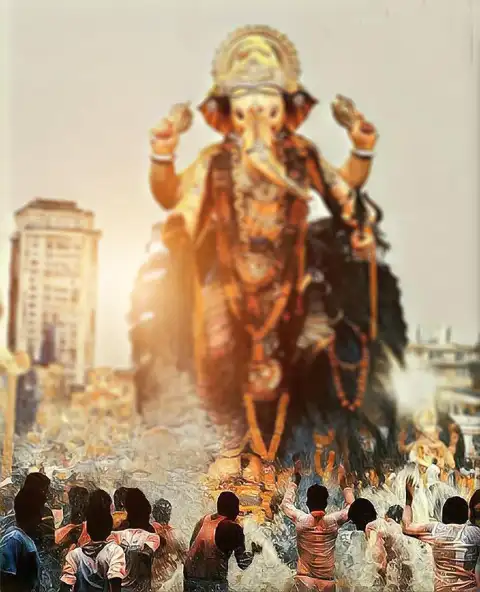 Ganesh Chaturthi Puja Murti Picsart Editing Background