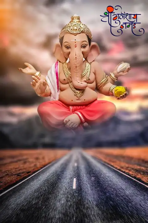 Ganesh Chaturthi  Road  Picsart Editing Background Full HD