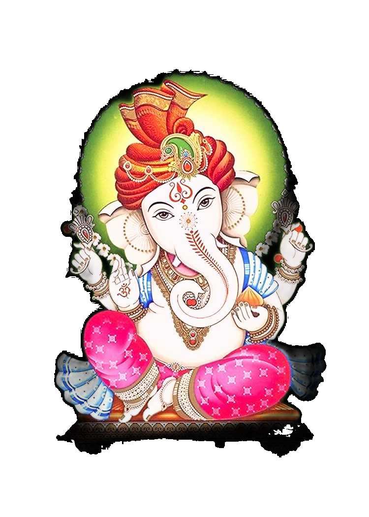 Ganesh Ji Art Work Painting PNG Images Download Free