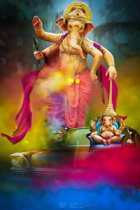 Ganesh Ji CB Photo Editing Background Full HD Download