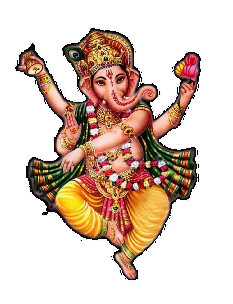 Ganesh jI With Four Hand PNG Images Download Free