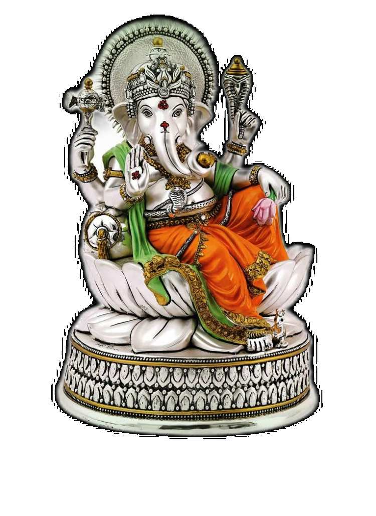 Ganesh Silver Statue PNG Images Download Free