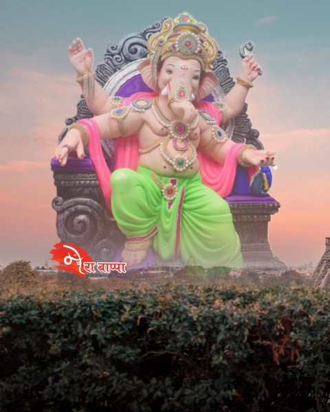 Ganesha Chaturthi CB PicsArt Editing Background