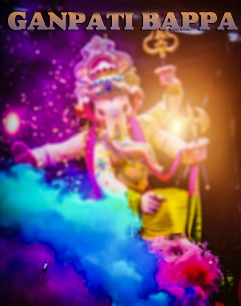 Ganpati Bappa Ganesh Chaturthi Editing Background