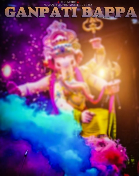 Ganpati Bappa Ganesh Chaturthi Photo Editing Background