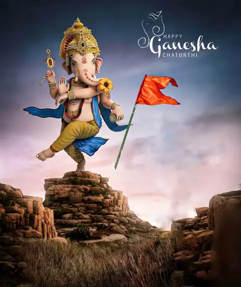 Ganpati Chaturthi Photo Editing Background HD For PicsArt